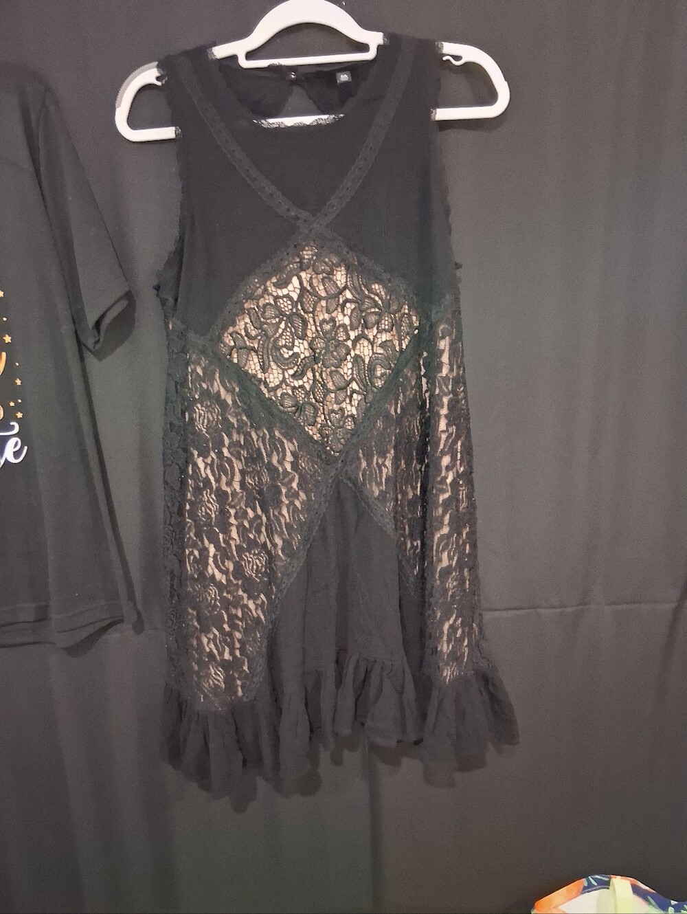 torrid Black Lace Trim Sleeveless Top